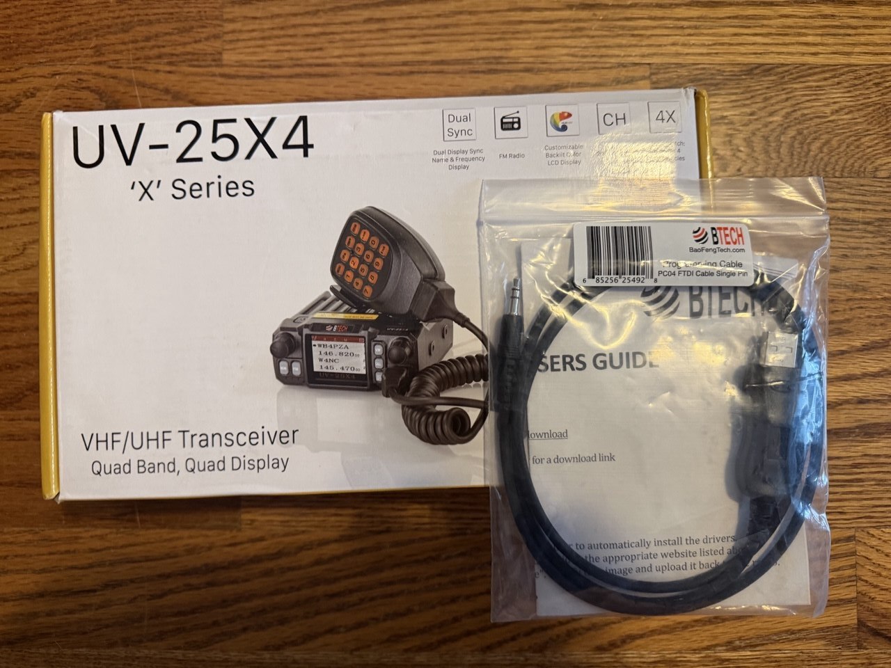 KI6DPT donated a UV-25X4 to the UNO ARC K0UNO